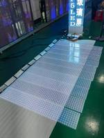 Film LED Transparent P20 – Écran d'affichage 1000-4000 cd/m² avec contrôle à distance du contenu et de l'alimentation, fixation adhésive pour centres commerciaux et rideaux