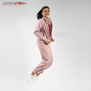 Chándal deportivo para mujer, conjunto de dos piezas de tela de poliéster para gimnasio y ropa informal, chándal de poliéster para mujer - Product Image 2