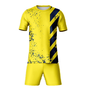 Ensemble de maillots de football à séchage rapide personnalisé 2025 Nouvelle saison Haut de football imprimé durable par sublimation de haute qualité à un bon prix - Product Image 1