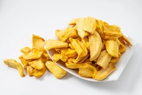 Vietnam Exporteur van gezonde, natuurlijke fruitsnacks, groothandel gedroogde zoete gesneden knapperige jackfruitchips, verzegelde zak, vacuüm verpakt