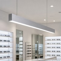Luminaire linéaire LED encastré au plafond, design moderne pour magasin d'optique, 900 mm