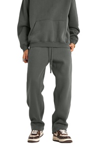 กางเกงกีฬาฤดูหนาวขาตรงของผู้ชายกางเกงลำลองผ้าฝ้ายกางเกงวิ่งขนแกะกำหนดโลโก้2026ได้เอง - Product Image 3