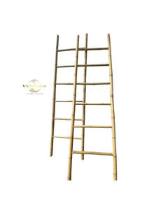 Vietchoice Hilda Good Quality Durable Natural Bamboo <b>Ladders</b> 90kg Load Capacity 8ft Extended Height Traditional Design Fast - Product Image 2