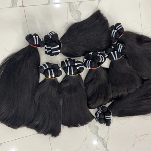 Paquets de tissage de cheveux humains double tirage vietnamiens naturels soyeux et droits avec emballage de qualité supérieure - Product Image 2