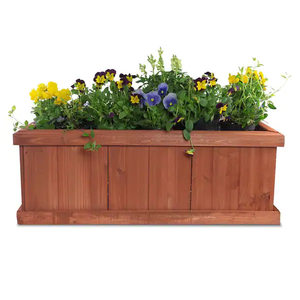 Vase à pied sculpté à la main de Style élégant fait à la main en bois pour la décoration Pot de fleur en bois pour les cadeaux et la décoration - Product Image 2