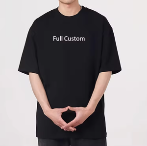 Camiseta Extra Grande Personalizada 2025, 100% Algodón, Cuello Redondo, Estilo Europeo, Corte Holgado, Manga Corta de Verano, 220 Gramos, para Hombre, Cómoda - Product Image 4