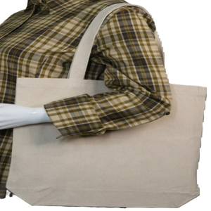 Bolso Tote personalizable de lona de algodón orgánico de gran capacidad, bolso de compras personalizado reutilizable con logotipo personalizado impreso, reciclable - Product Image 6
