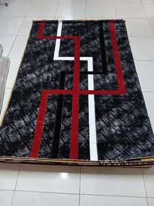 Tapis Adiva turc en polyester shaggy, tissé jacquard, fabriqué à la machine, à poils longs, rembourré, réversible, lavable, antidérapant, antimicrobien - Product Image 6