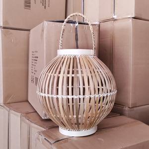 2023 moderne suspension lumière écologique chaud Vintage Style rotin abat-jour bambou suspension lampe pour salon décor - Product Image 6