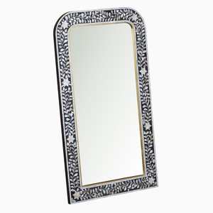 <b>Vintage</b> Inspired Handmade Bone Inlay Wall <b>Mirror</b> Frame, Artistic Decorative Wooden <b>Mirror</b> for Classic Interior Design - Product Image 1