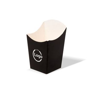 Panier d'emballage en papier pour aliments frits en polyéthylène Mod. Frites CEST 9x9x12 cm - Product Image 2