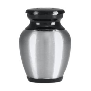 Urnes funéraires en laiton de haute qualité avec des urnes funéraires en métal fini de couleur or et noir pour les cendres humaines - Product Image 2