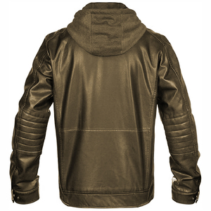 Fashionable Outdoor Autumn and <b>Winter</b> Leather Plus size leather jackets - Product Image 5