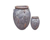 Meilleures ventes : Pots de fleurs en céramique Atlantis Mixed Body Glaze avec trou de drainage auto-arrosant, design moderne pour la décoration de la maison et du jardin