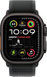 Montre Ultra 2 toute neuve [GPS + Cellulaire 49 mm] - Boîtier en titane noir avec bracelet Trail Loop noir - Product Image 3