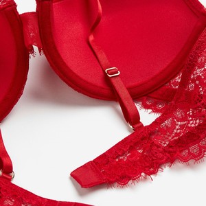 Conjunto de Sujetador para Mujer, Sujetador Push-Up Transpirable, Conjunto de Ropa Interior Femenina, Ropa Interior Sexy para Mujer, Talla Personalizada, Diseño Personalizado, Nailon - Product Image 4