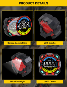 Multimetro Digitale Intelligente <span class=keywords><strong>con</strong></span> 6000 Conteggi True RMS, <span class=keywords><strong>Tester</strong></span> per Temperatura, Resistenza e Transistor, Display LCD <span class=keywords><strong>con</strong></span> Selezione Automatica della Scala - Product Image 4