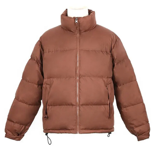 Blouson Bomber Homme Personnalisé 2026 Hiver Sport Décontracté Couleur Unie Col Montant Toile Fine Fermeture Éclair Avant Coupe-Vent Fini - Product Image 2
