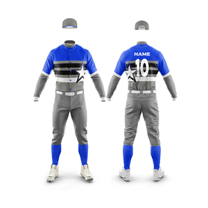 ชุดเบสบอลโพลีเอสเตอร์เสื้อเจอร์ซี่พิมพ์โลโก้ตามสั่ง - Product Image 3