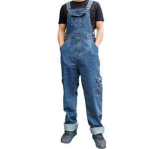 Lightweight Heavy Duty Breathable Cotton Hi Vis Workwear <b>Dungarees</b> for <b>Men</b> Adjustable Back Bodysuit Overall Bib - Product Image 6