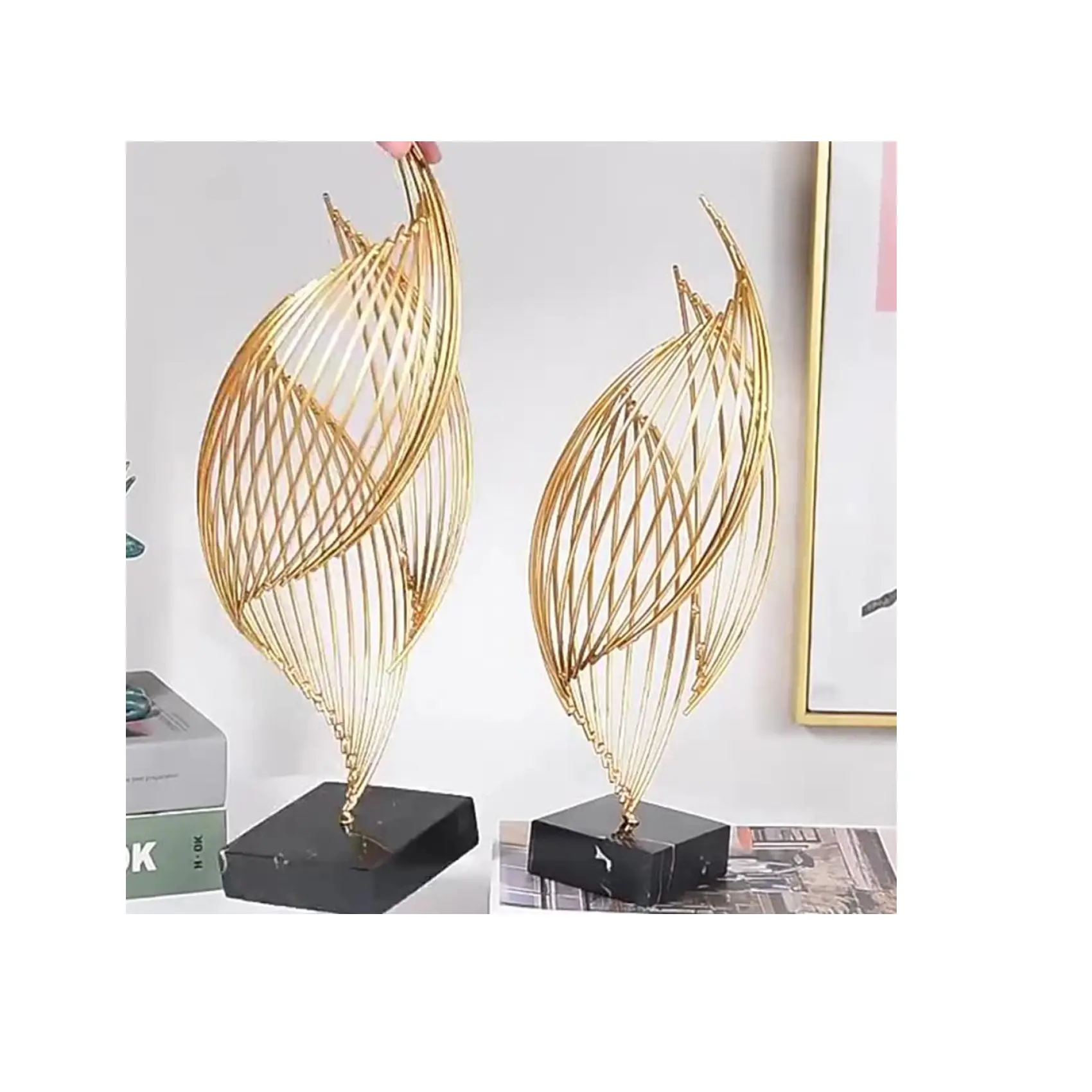 Fancy & Fantabulous thiết kế vàng & màu đen trang trí chất lượng tốt nhất hiện đại bán buôn Fancy New thiết kế điêu khắc để bán