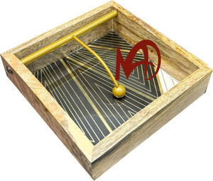 Serviette en bois mangue Cultery> Trois sections couverts avec tige Iran> Impression numérique> avec émail Couting> Finition brillante>> - Product Image 2