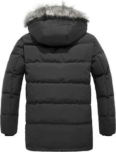 Vente chaude Veste d'hiver longue de conception de mode pour hommes sur mesure Vestes matelassées - Product Image 2