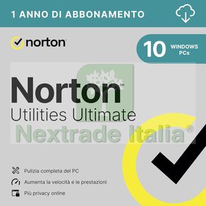 Norton Utilities Ultimate 2024 - WINDOWS - 1 ANNO - 10 DISPOSITIVI - Product Image 1
