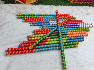 <b>Dandiya</b> <b>Sticks</b> Pairs Handcrafted Indian <b>Dandiya</b> <b>Sticks</b> for Navratri Garba MultiColor Wooden <b>Sticks</b> <b>Dandiya</b> Raas Folk Dance Gift - Product Image 6