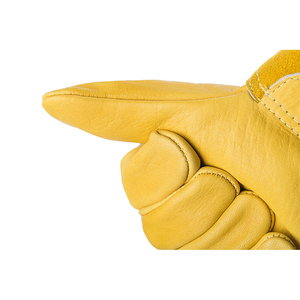 Nouveaux gants de soudage TIG en cuir de vachette jaune de 14 pouces avec doublure en Kevlar Offre Spéciale gants de travail de soudeur de sécurité à la main résistants à la chaleur - Product Image 4