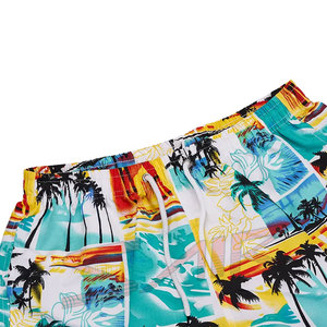 Short de bain en maille personnalisé pour hommes de High Street été respirant nouveau Design de mode motif solide impression par sublimation écologique - Product Image 5
