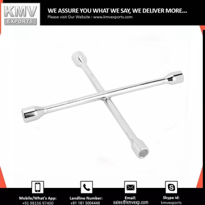 Clé à écrou de roue métrique personnalisable ouverte clé à roue croisée voitures camions outils de réparation d'atelier industriel clé en acier - Product Image 2