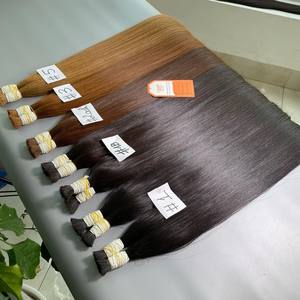 Top Quality Human Remy Bulk <b>Hair</b> No Weft for <b>Braiding</b> Light Blonde Double Drawn High Quality No Shedding No Tangle - Product Image 3