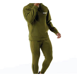 Survêtement homme Sweat à capuche personnalisé 100% coton tissu respirant Logo personnalisé et design Survêtement course extérieur homme - Product Image 2