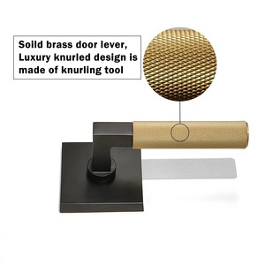 Tirador de puerta de metal clásico para interior de hogar y oficina, tirador duradero de larga duración para puerta principal, dormitorio o gabinete - Product Image 2