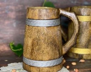 POPULAIRE DURABLE ASSURANT LA Tasse en bois Qualité supérieure Design moderne Parfait pour le thé, le café, le vin et la bière de Falak - Product Image 6