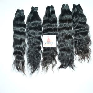 100% Raw Indian fabrica máquina de ondas profundas de color natural paquetes de cabello crudo doble tejido de trama cabello humano Natural al por mayor - Product Image 2