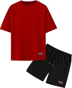 Totalmente personalizado verano Unisex 300gsm dos piezas camisetas pantalones cortos conjunto Streetwear Casual hombres ropa pantalones cortos camiseta conjuntos - Product Image 1