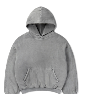 Sweats à capuche pour hommes avec logo personnalisé High Street Styles Sweats à capuche vierges en coton surdimensionné et durable - Product Image 2