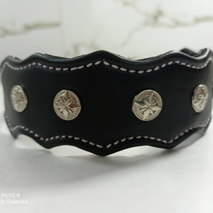 Collier de chien en cuir clouté pour animalerie, ceinture pour toutes les races de scène, colliers et laisses pour animaux de compagnie de taille moyenne - Product Image 1