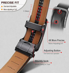 Nuevo Cinturón de Cuero para Hombre, Correa de Cuero Genuino de Alta Calidad con Hebilla de Pin, Cinturones Casuales de Cuero Vacuno para Hombre - Product Image 5