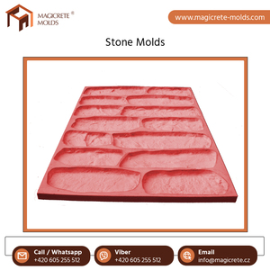 Moule en pierre de placage de caoutchouc de silicone pour décoration murale à prix compétitif Moule en pierre pour béton d'origine de la République tchèque - Product Image 5