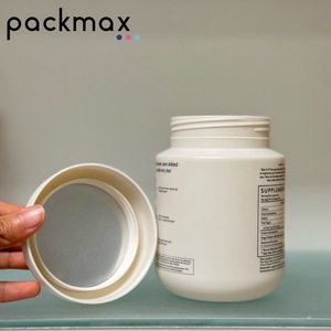 16oz 500ml PP pot en plastique Conteneur de vitamines capsules de supplément nutritionnel emballage de poudre de protéine pot rond Gummies de vitamines - Product Image 5