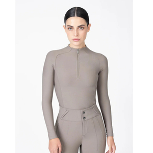 Camisa de equitación para mujer, ligera, transpirable, de tejido elástico que absorbe la humedad, cómoda para montar a caballo. - Product Image 1