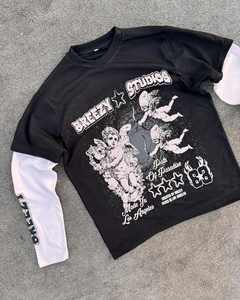 T-shirts pour hommes à la mode 100% coton doux tissu tricoté confortable Slim Fit hauts d'été - Product Image 4