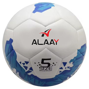 Alaay 2025 Professional Custom Soccer Ball Machine Customizable stitched <b>Leather</b> <b>Football</b> of Sizes 5/4/3 PVC Foam - Product Image 1