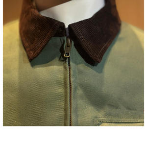 Veste pour homme OEM, veste de travail en toile épaisse, pour les nouvelles marques, logo personnalisé, marque privée, 100% coton, vestes Detroit - Product Image 4