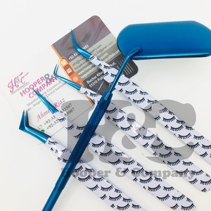 Pince à épiler de qualité supérieure vison acier inoxydable Kitty pince à épiler Logo personnalisé pince à épiler extension de cils fibre de beauté durable - Product Image 1