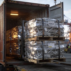 Chatarra de Alambre de Aluminio Brillante 6063, Pacas Comprimidas Limpias, Metal de Baja Impureza para Fábricas de Fundición - Product Image 6