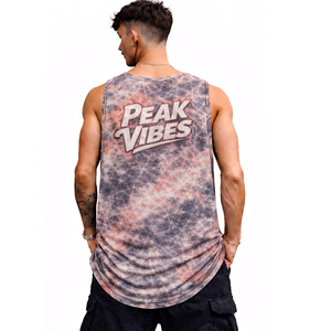 Camiseta sin Mangas para Hombre, Color Gris Rojizo, de Spandex/Poliéster, para Fitness, Anti-Pilling, Transpirable, de Secado Rápido - Product Image 2